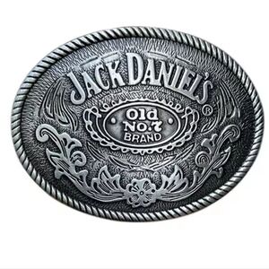 New Jack Daniels Whiskey Silver Oval Belt Buckle